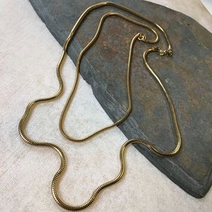 Offer??  King Queen his hers gold (color) round chain necklace set of  2 gift